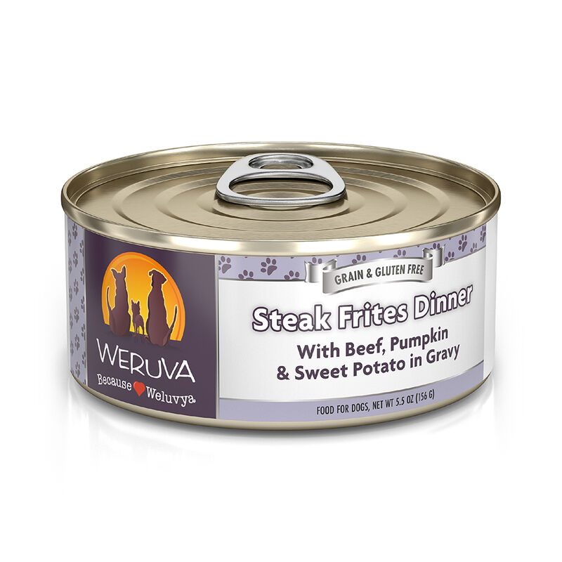 Weruva, Can, Adult - Steak Frites - Shreds - Wet Dog Food image number null